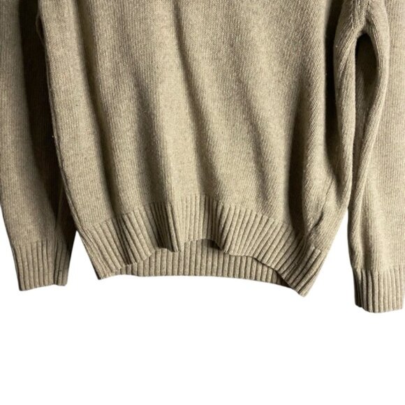 Zara Man Tan Shawl Collar Knit Sweater - Picture 3 of 9